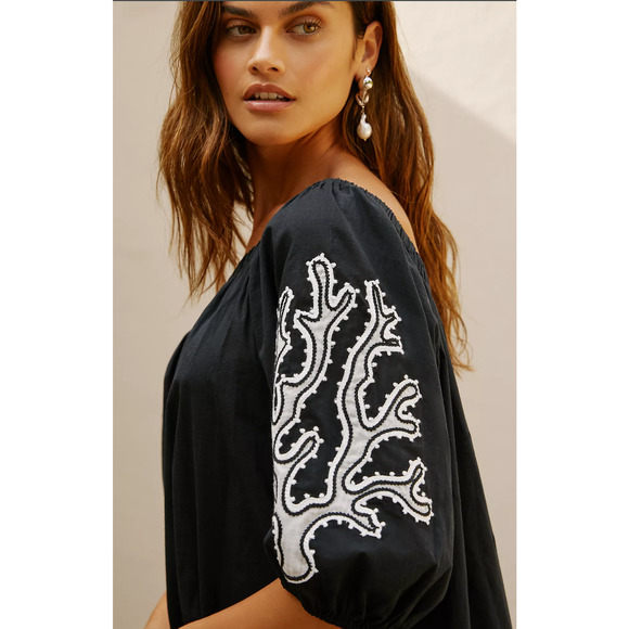 Anthropologie Embroidered Mini Dress - New Small - Picture 3 of 5